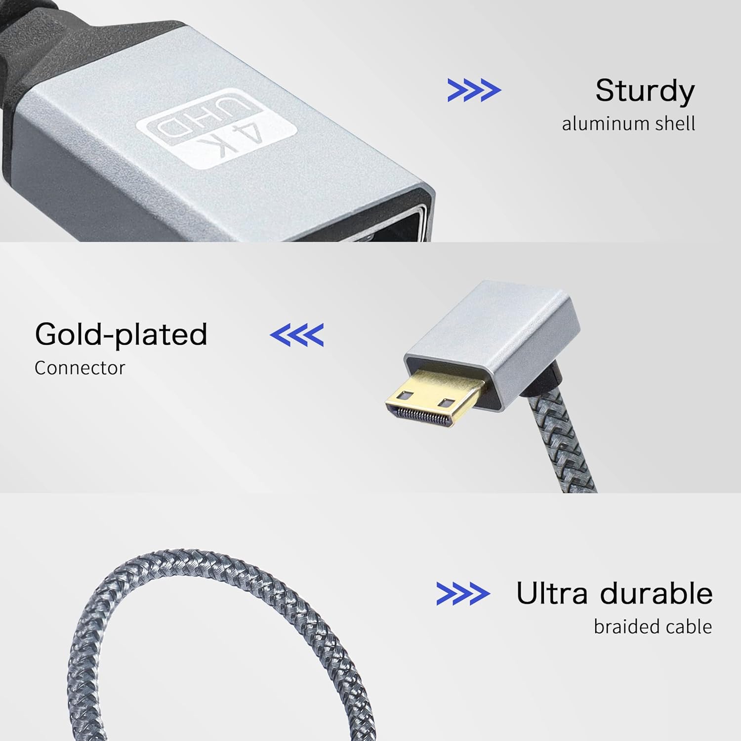 Thumbnail 1 de RIIEYOCA 4K Mini‑HDTV Adapterkabel 20 cm