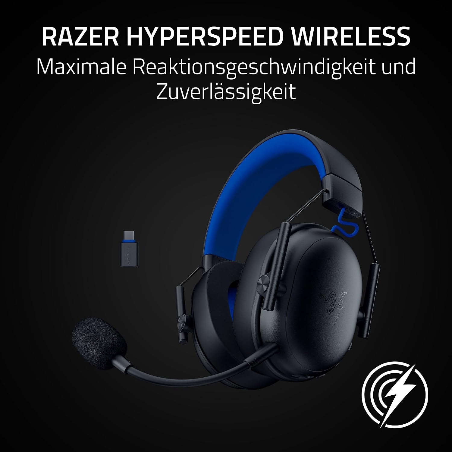 Thumbnail 4 de Razer BlackShark V3 X HyperSpeed for PlayStation – Kabelloses E-Sport Headset