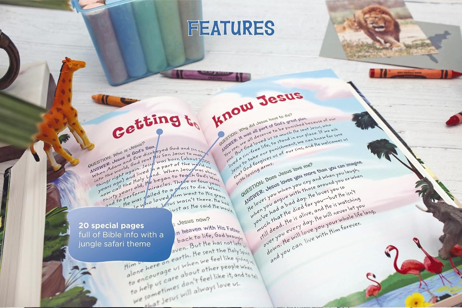 Detalle de NKJV Adventure Bible, Pink Leathersoft Cover, Full Colour, 1,568 Pages