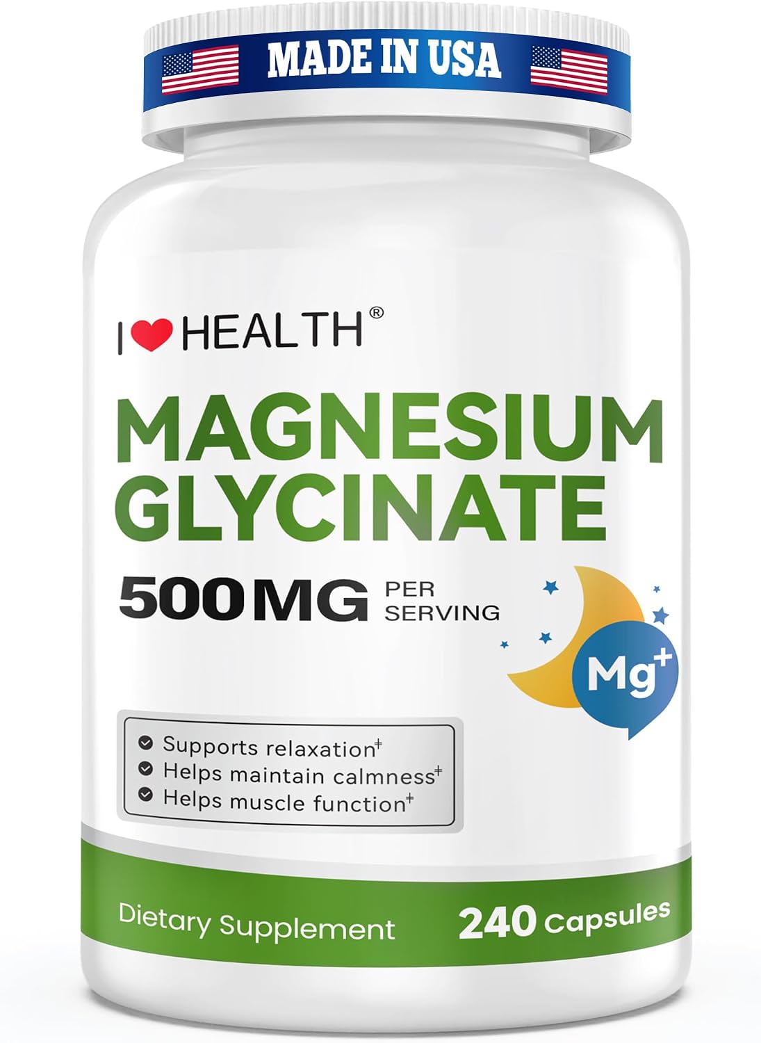 Detalle de Magnesium Glycinate Supplement 500mg