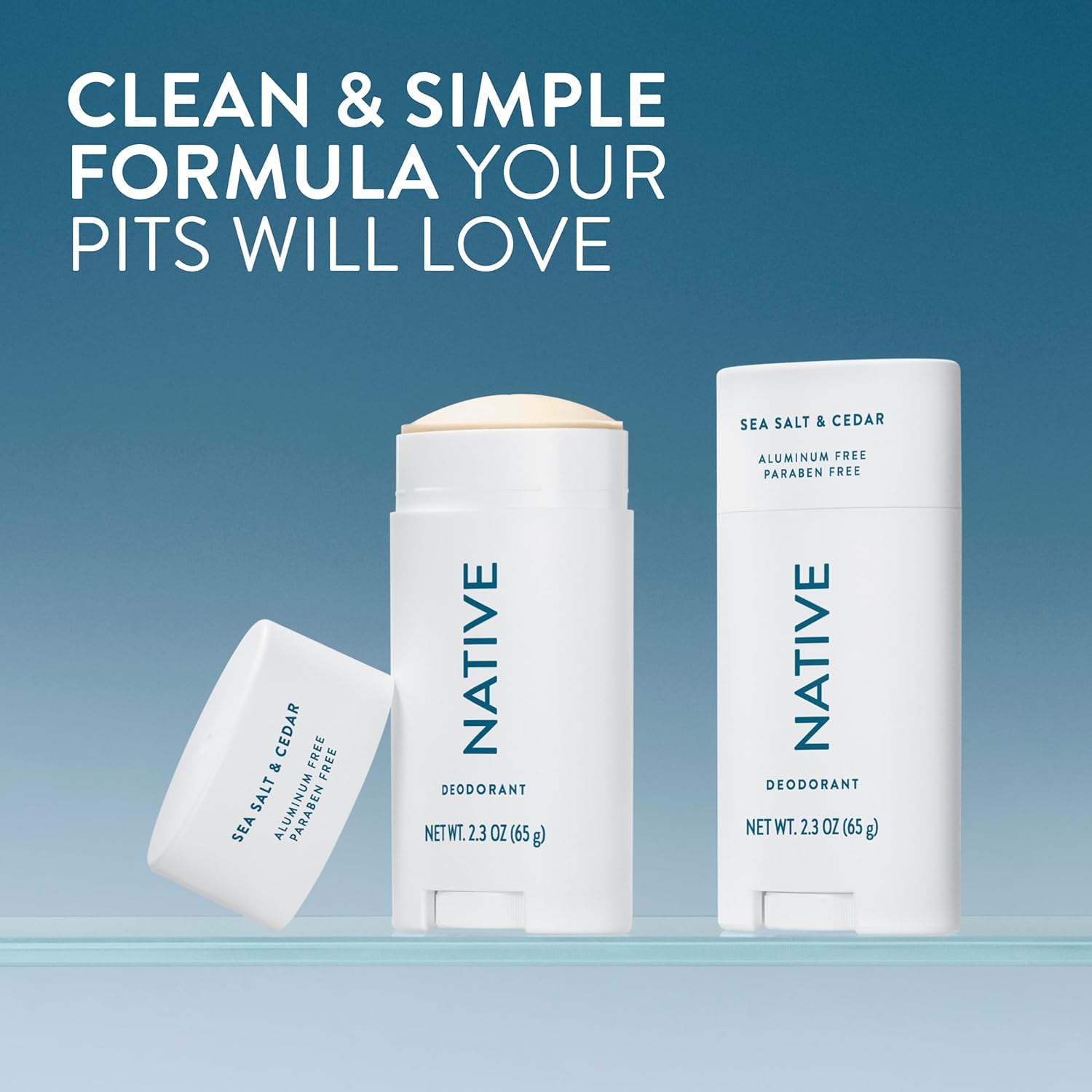 Thumbnail 1 de Native Sea Salt & Cedar Deodorant Twin Pack 2 x 2.3 oz