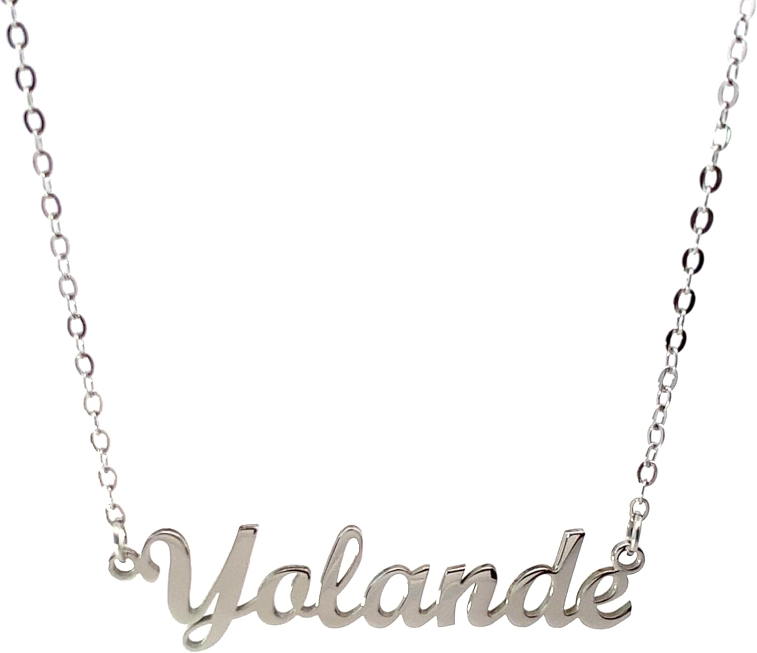 Detalle de 10:10 Collana Donna Nome Personalizzato in Acciaio Inox Anallergico – Lunghezza Regolabile 40 cm + 5 cm