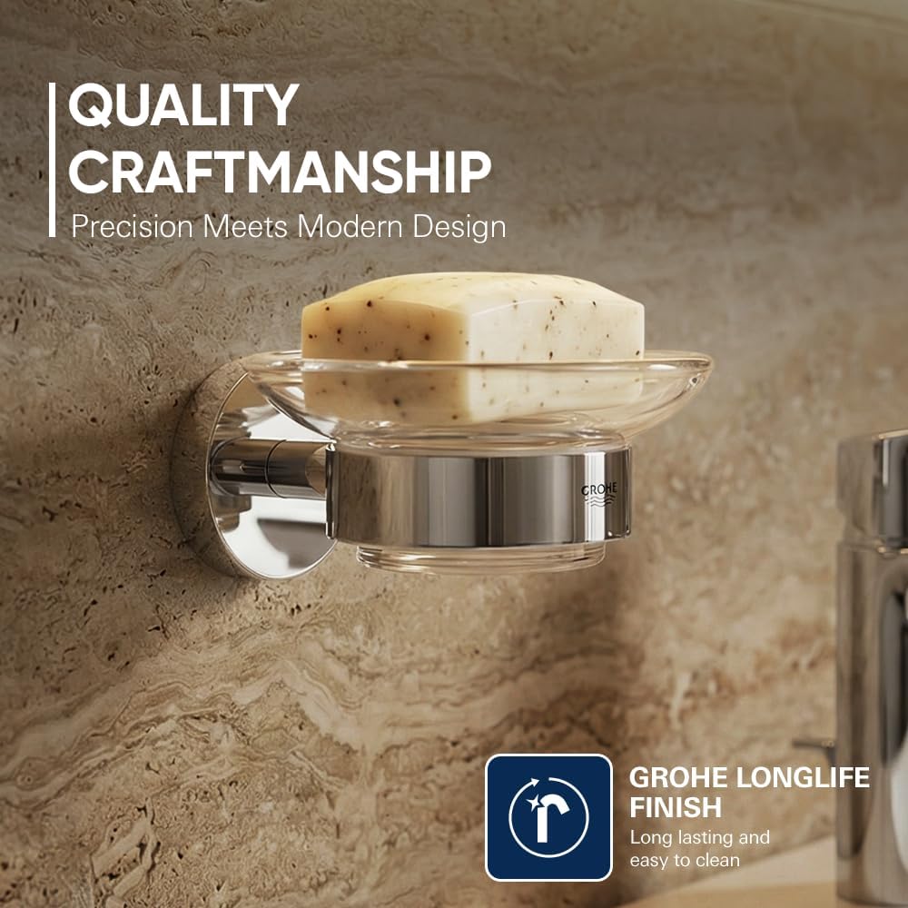 Thumbnail 3 de GROHE 40444001 essentials Cadre support avec Porte-savon – Argent Chromé