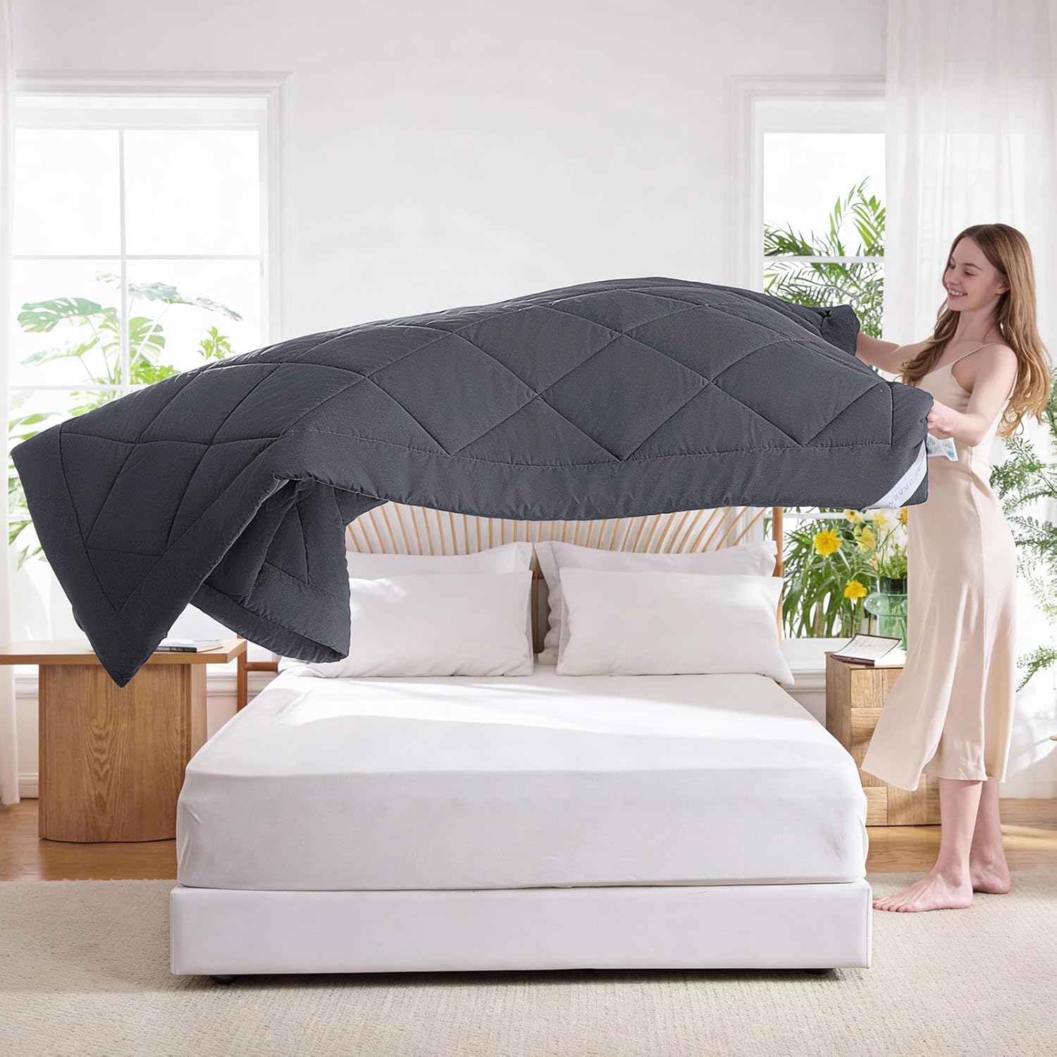 Thumbnail 5 de WAVVE Sommerbettdecke 140x200 cm – leichte Mikrofaser, atmungsaktiv, 150 gsm
