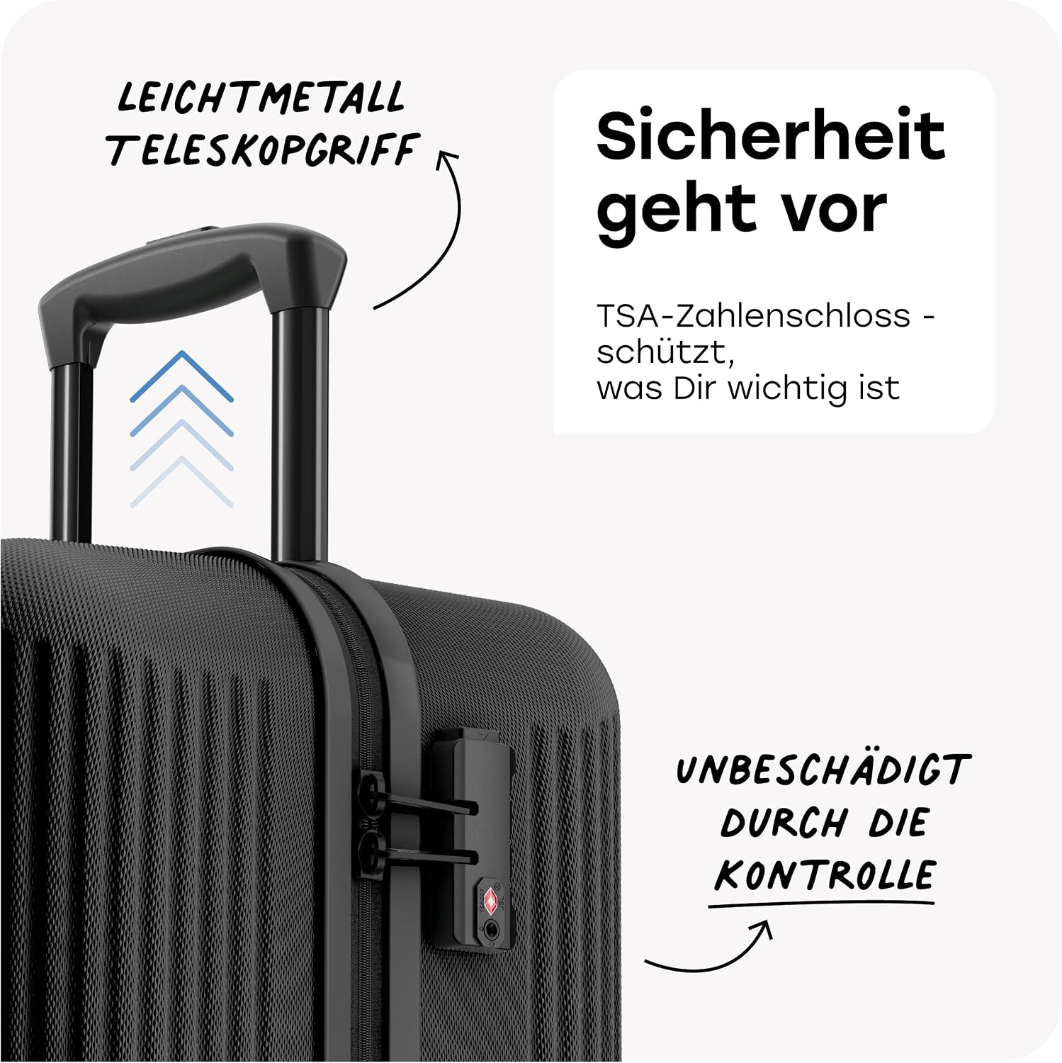 Detalle de Travelite Koffer Bali Größe L – 77 cm, 96 Liter, TSA-Schloss, 4 Rollen