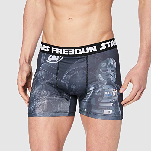 Detalle de FREEGUN Caleçon Boxer Homme Sport – Lot de 5 Noir, 2XL