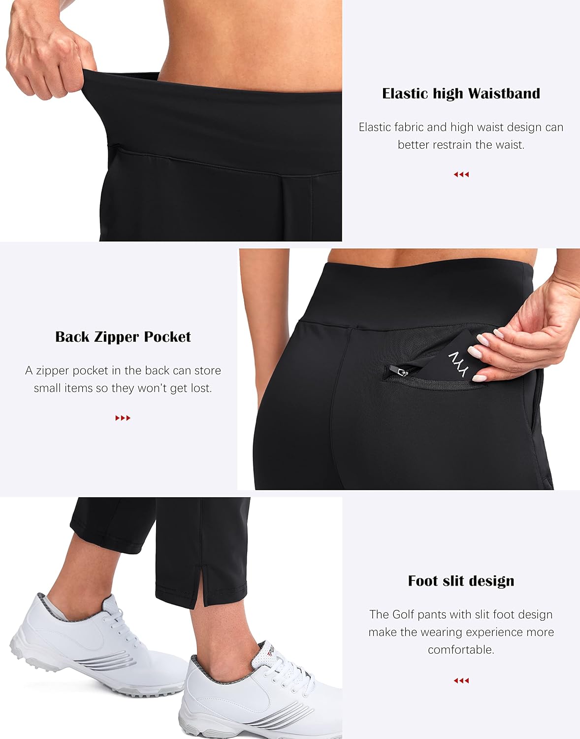 Thumbnail 4 de YYV Women’s Stretch Golf Pants (High-Waist Ankle Dress Pants) with Pockets
