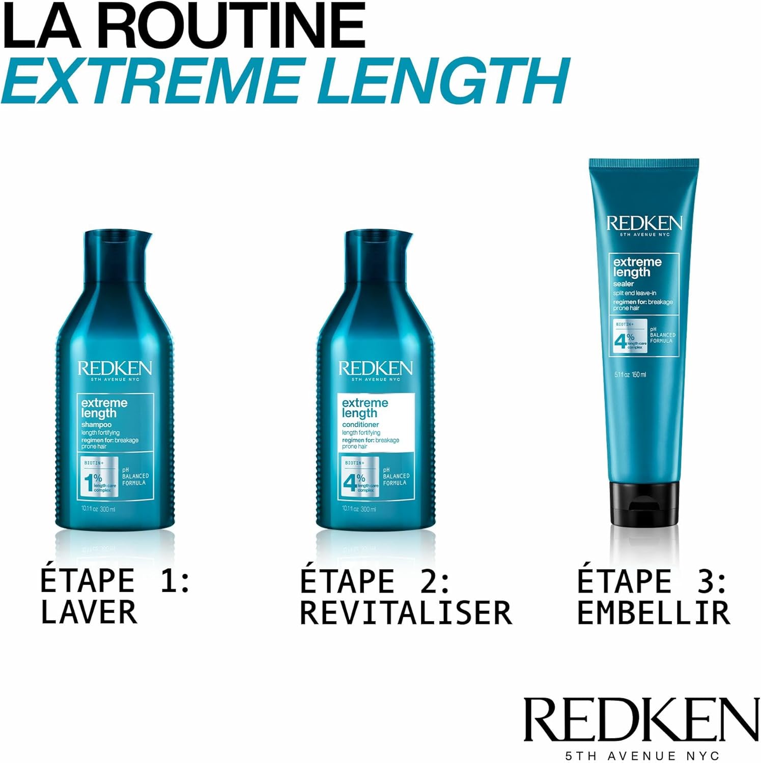 Thumbnail 5 de REDKEN Extreme Length – Shampoing fortifiant biotine & huile de ricin, nettoie en douceur (sans silicone, vegan) 300 ml