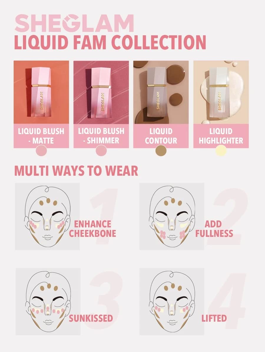 Thumbnail 5 de SHEGLAM Liquid Blush Makeup for Cheeks Matte Finish – Birthday Suit