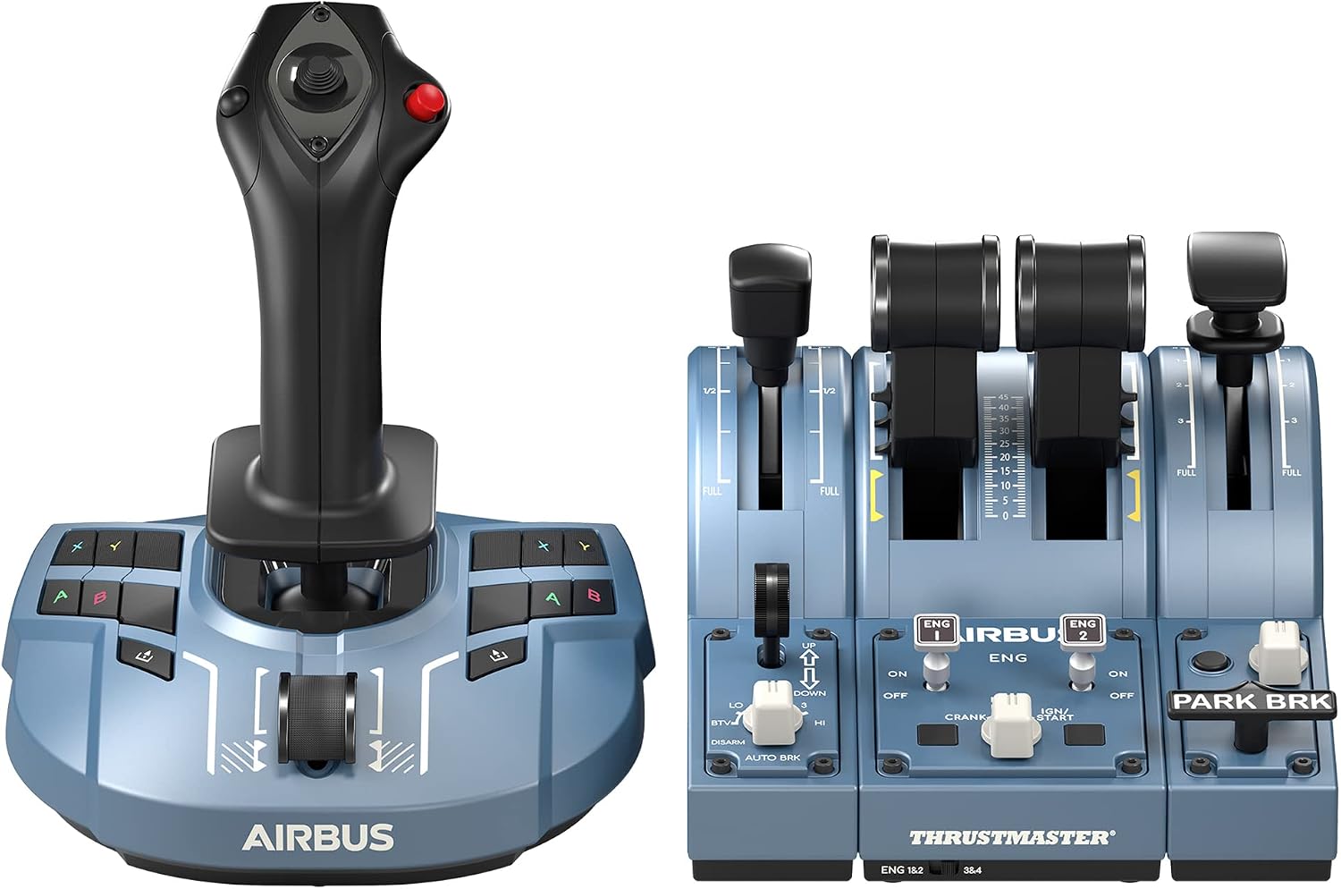 Detalle de Thrustmaster TCA Captain Pack X Airbus Edition フライトスティック・スロットルクアドラント