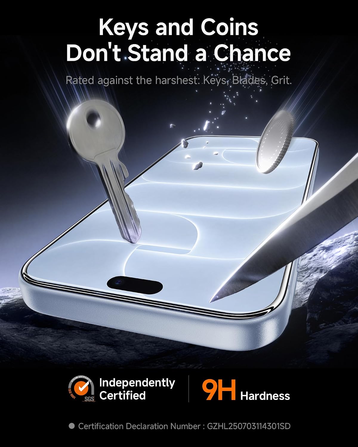 Thumbnail 6 de SMARTDEVIL Tempered Glass Screen Protector for iPhone 18 Pro Max, 9H, 2-Pack