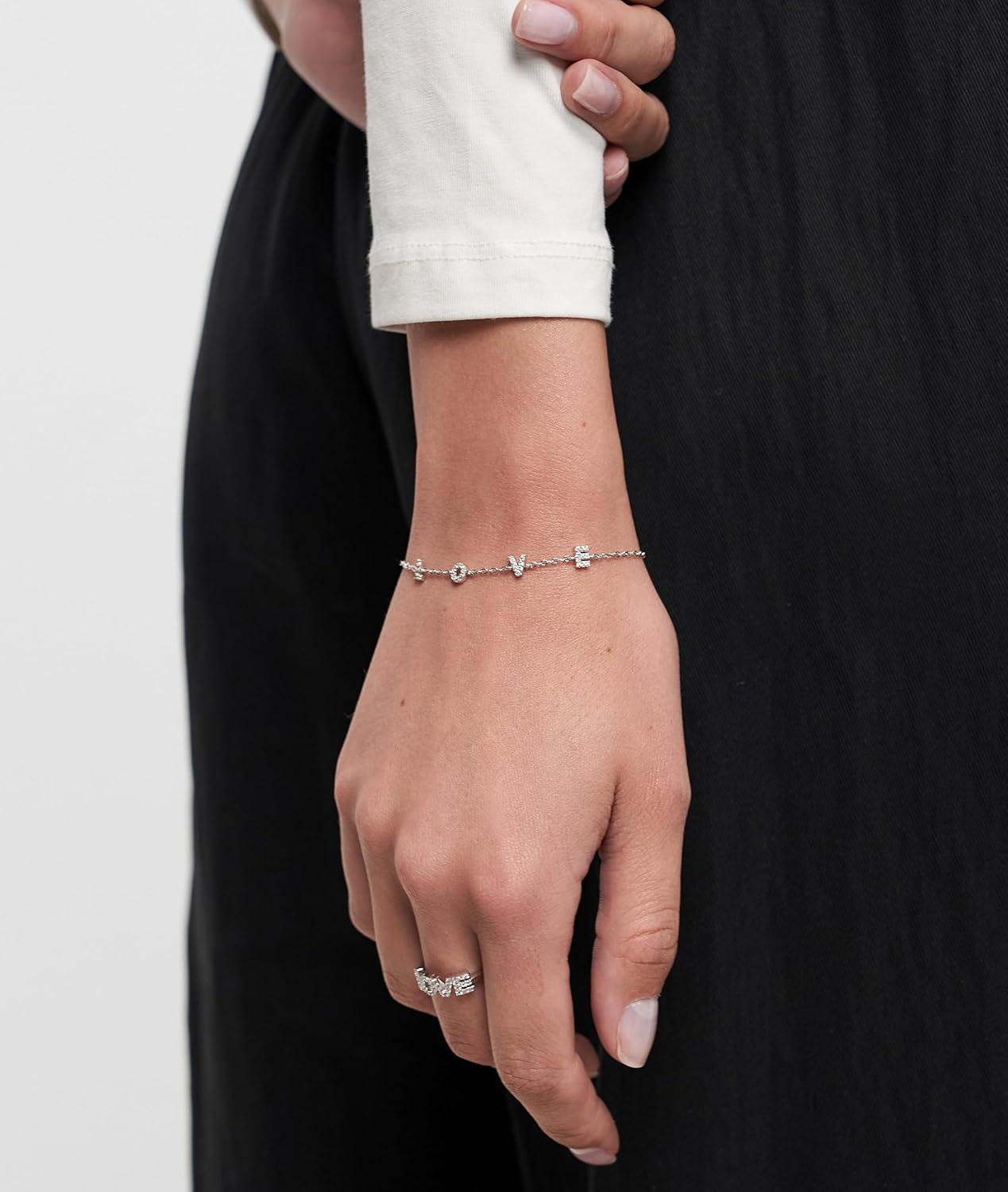Thumbnail 2 de Tamaris Schmuckarmband aus 925er Silber – LOVE mit Zirkoniasteinchen, 17,5 cm