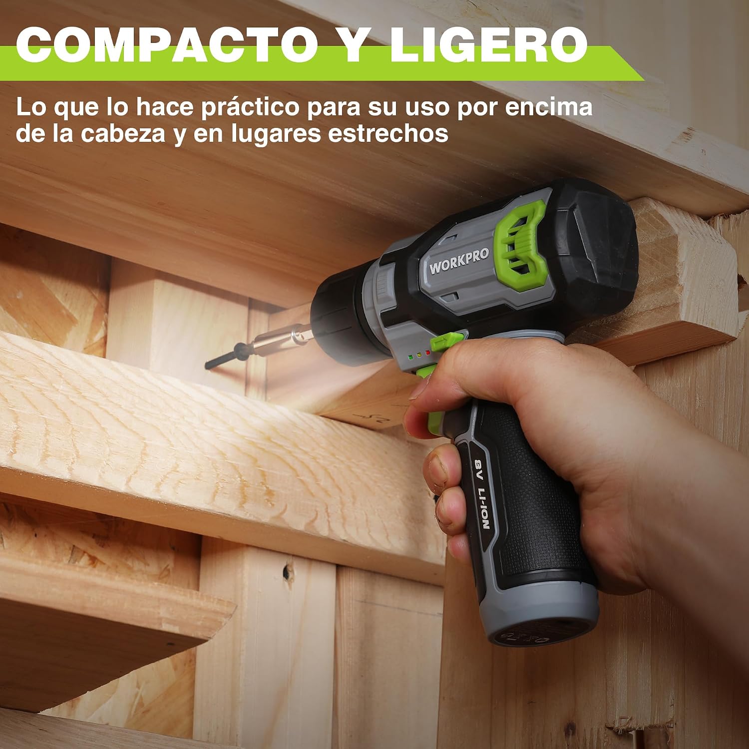 Thumbnail 6 de WORKPRO Atornillador Inalámbrico 8V 800 rpm