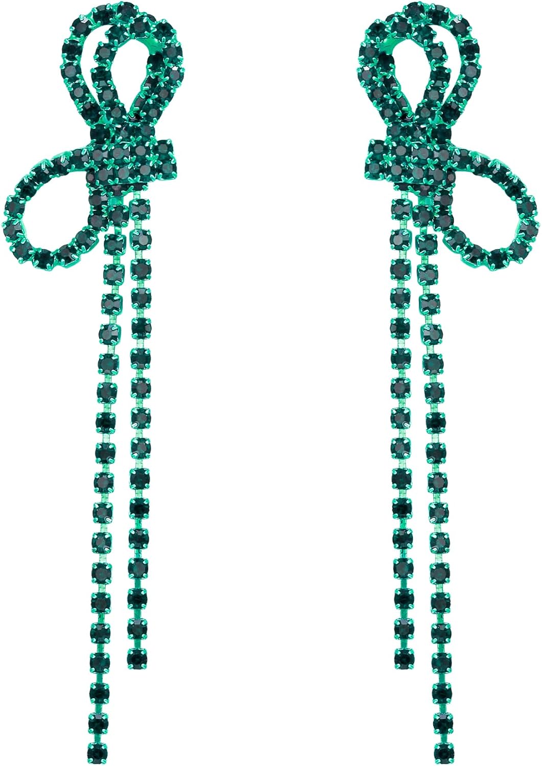Thumbnail 6 de Clearine Fashion Tassel Bow Earrings 3.2in