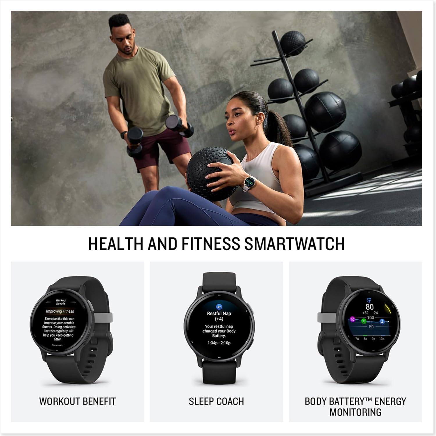 Thumbnail 5 de Garmin (Renewed) vívoactive 5 GPS 42mm smartwatch with AMOLED touchscreen