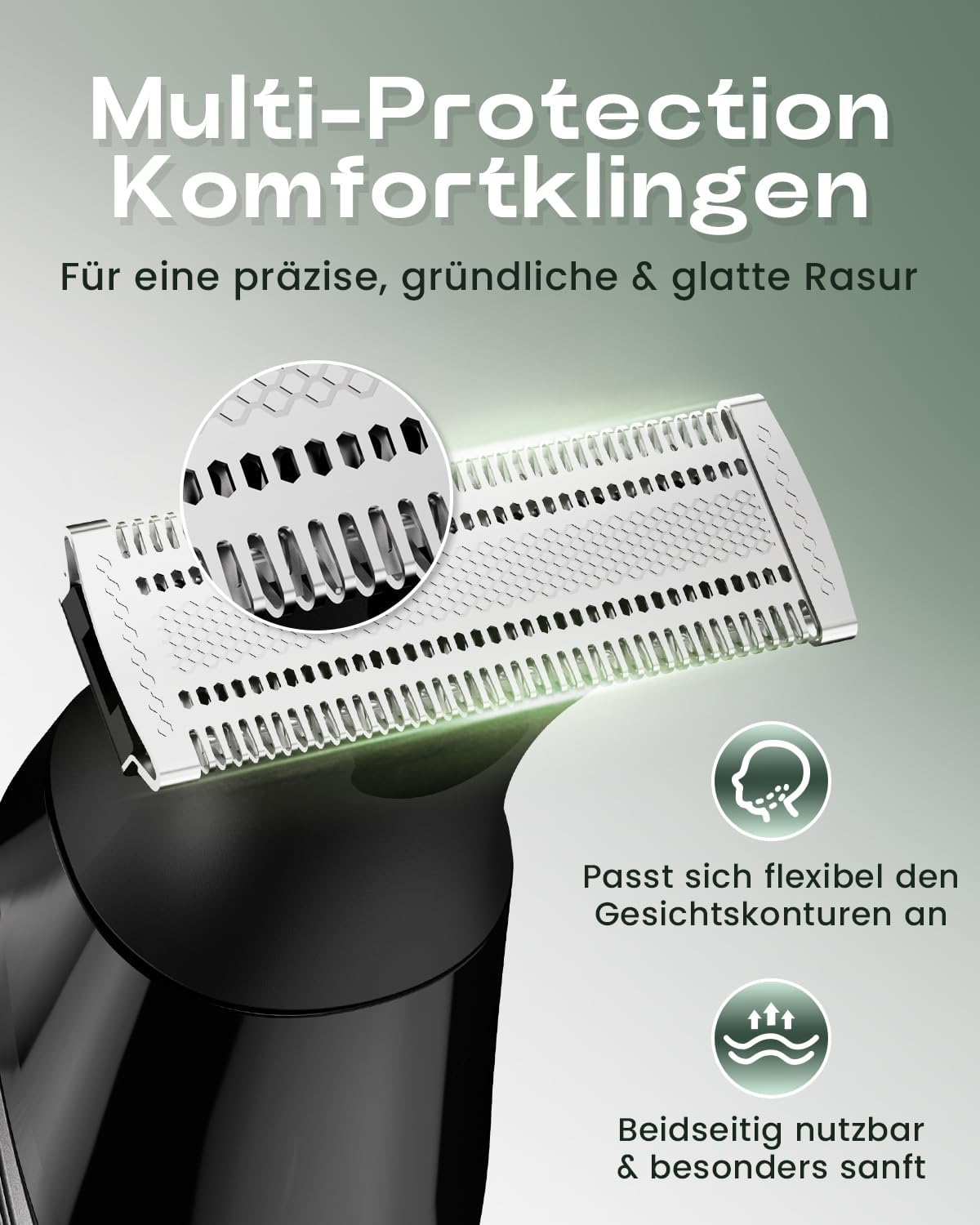 Thumbnail 3 de Prettywill All-in-One Bodygroomer & Körperrasierer – Intimrasierer für Mann mit Magnetkopf, 3 Aufsätze, IPX7