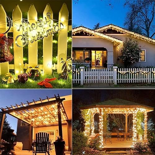 Detalle 2 de Lezonic Solar String Lights, 2-Pack: 240 LED, 80ft of Outdoor Ambience