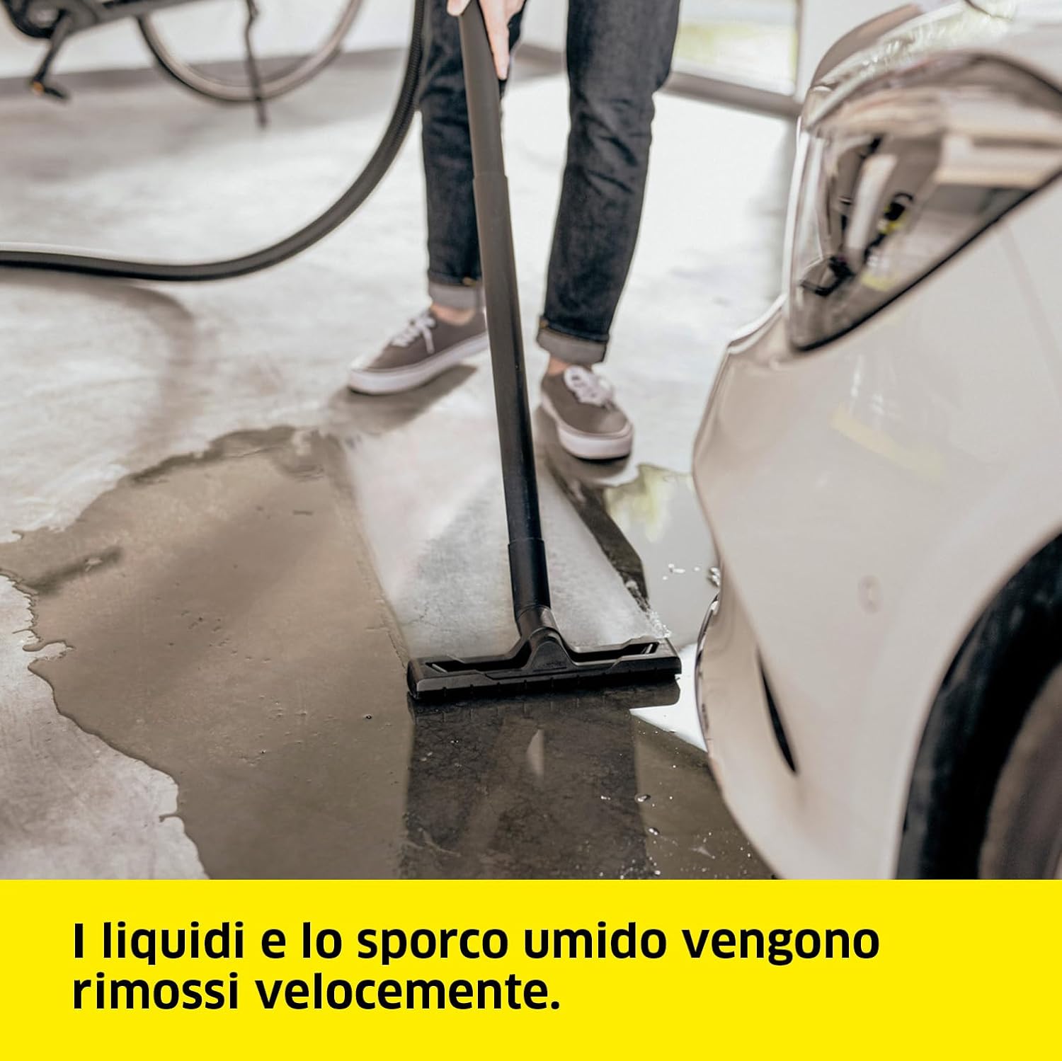 Thumbnail 2 de KÄRCHER WD 4 S: aspiratore solidi e liquidi da 1000 W con contenitore in acciaio da 20 l e funzione soffiante