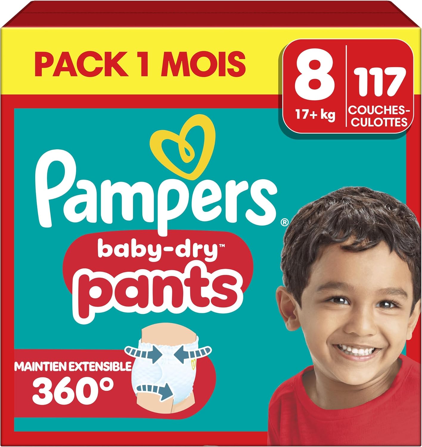 Detalle de Pampers Baby‑Dry Pants Taille 8 — 117 couches‑culottes 👶