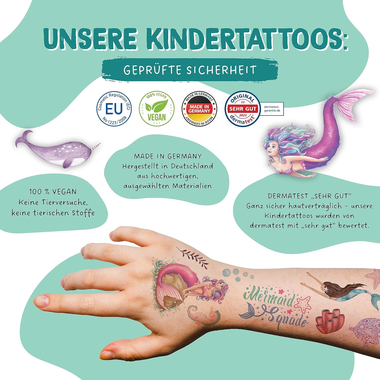 Thumbnail 2 de Papierdrachen Kindertattoos 28 Set