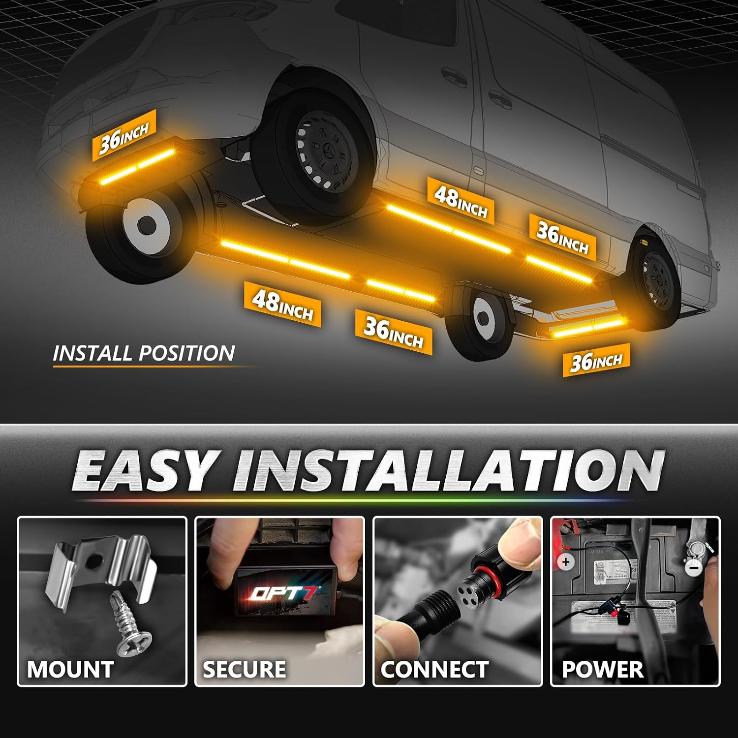 Thumbnail 6 de OPT7 Aura Pro RV Underglow Lights 12V