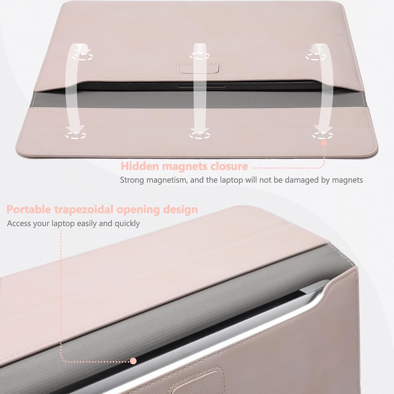 Detalle 2 de HYZUO laptop sleeve case 13.3 to 14 inch