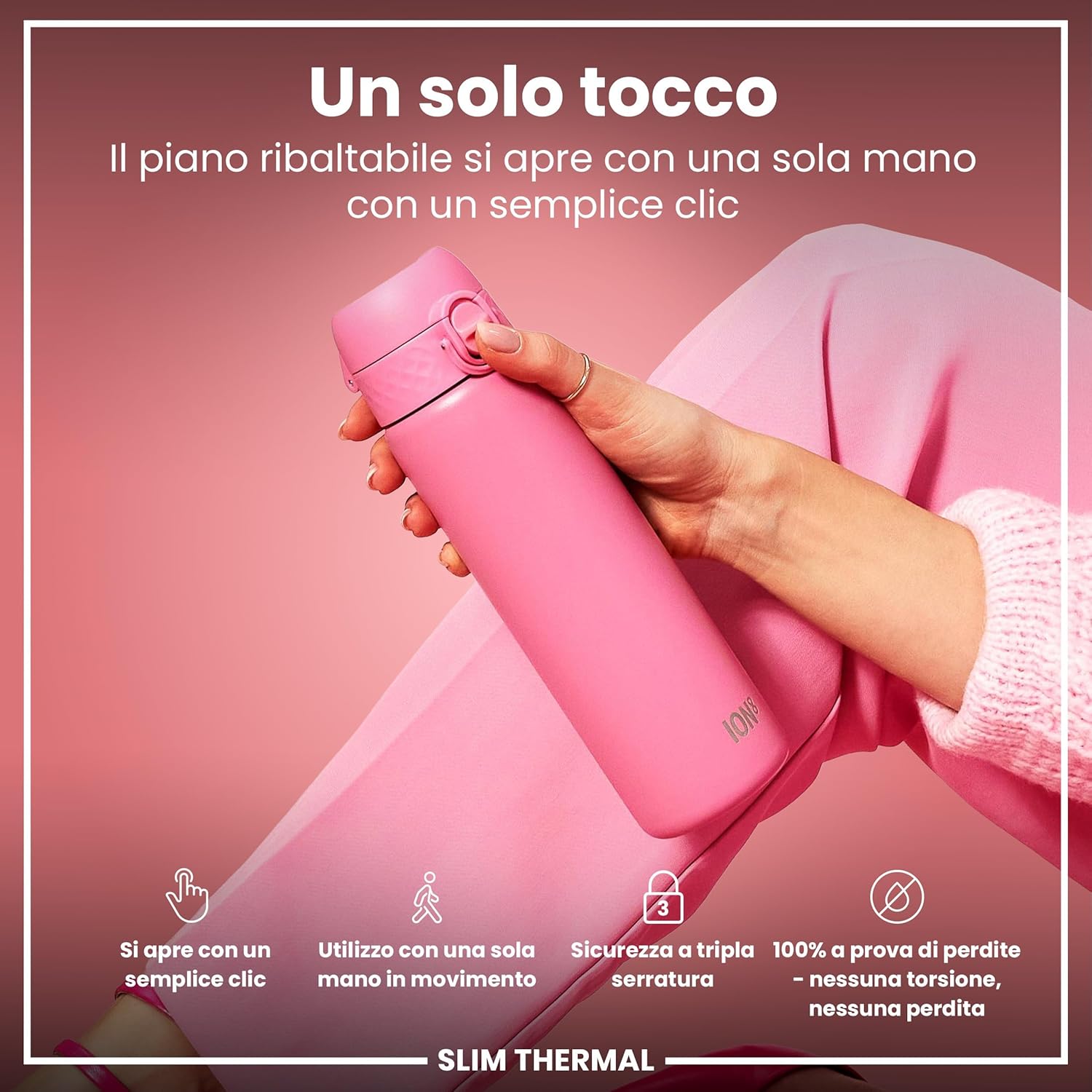 Thumbnail 4 de ION8 Borraccia Termica in Acciaio Isolato 500ml – Sicura, Durevole e Facile da Aprire