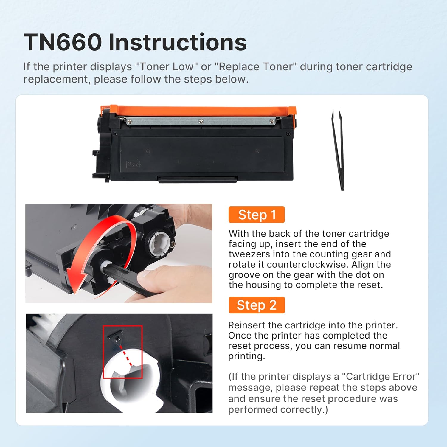 Detalle 2 de E-Z Ink TN660 Black Toner Cartridge