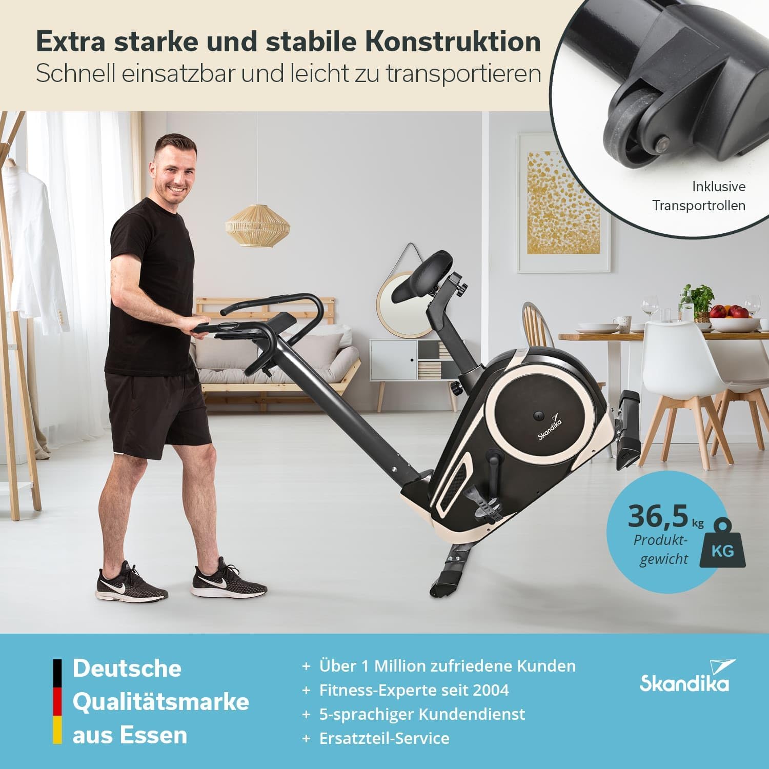 Thumbnail 5 de Skandika Ergometer Morpheus Heimtrainer 12 kg Schwungmasse