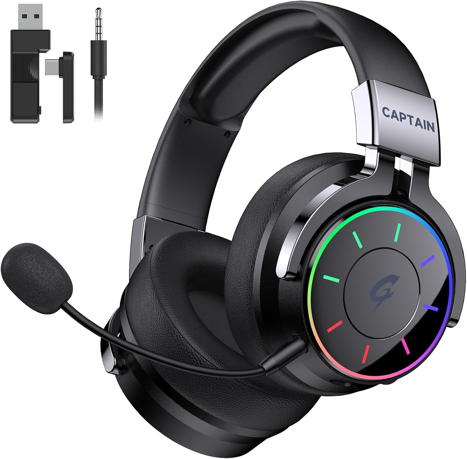 Detalle de Gvyugke Wireless Gaming Headset for PC, PS5, PS4, Switch and More
