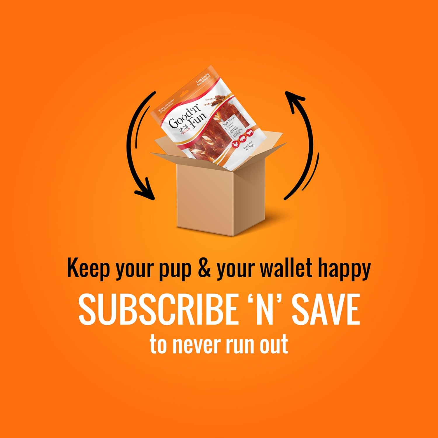 Thumbnail 6 de GOOD 'N' FUN Wings Long-Lasting Dog Treats with Real Protein (12 oz)