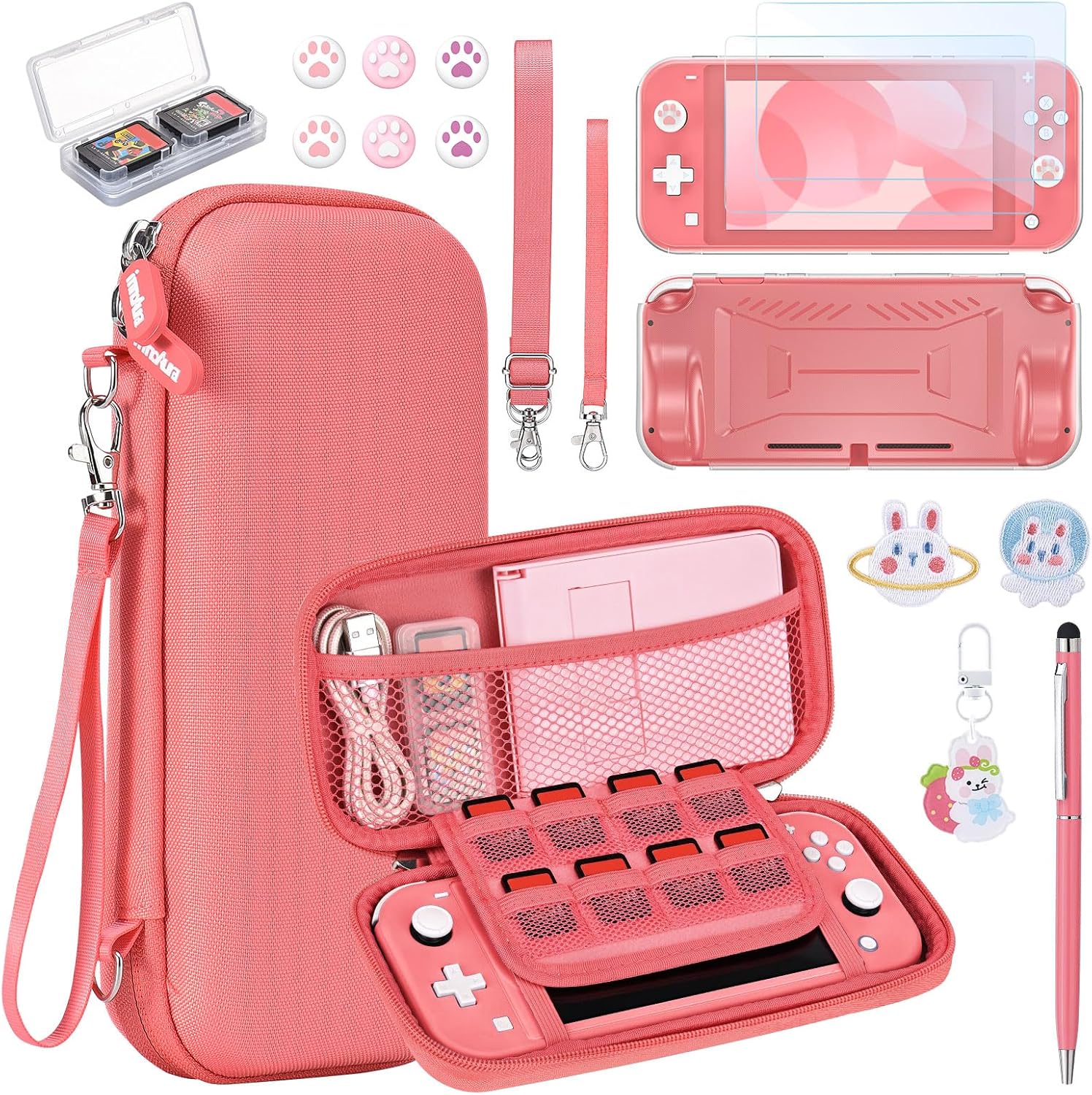 Detalle de innoAura Switch Lite Case 18-in-1 Bundle