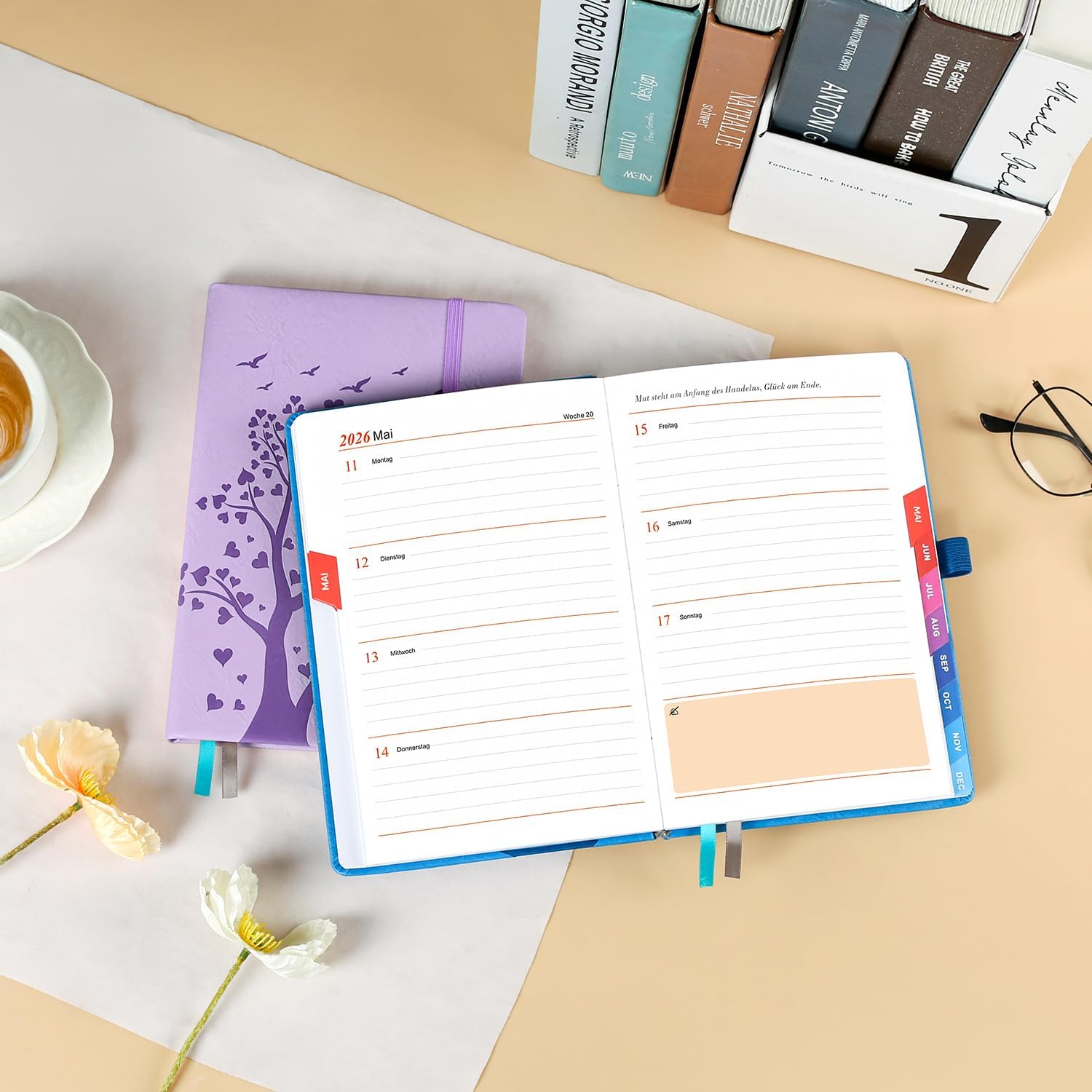 Thumbnail 2 de Kalender 2026 A5 Wochenplaner – Hellviolett 📅