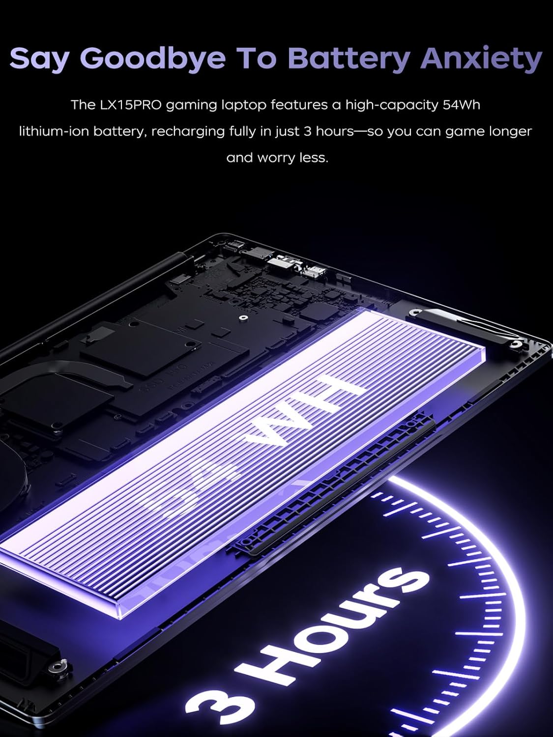 Detalle de KAIGERR LX15PRO Gaming Laptop with AMD Ryzen 7 5825U, 16GB RAM, 1TB NVMe SSD, 15.6" IPS, Windows 11