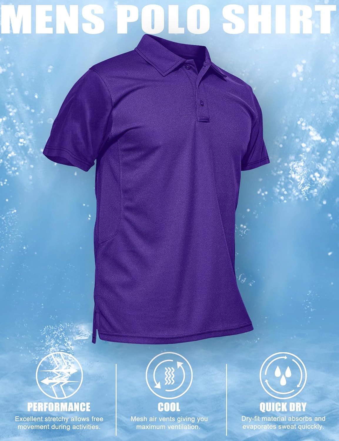 Thumbnail 6 de MAGCOMSEN Men's Polo Shirt in Polyester