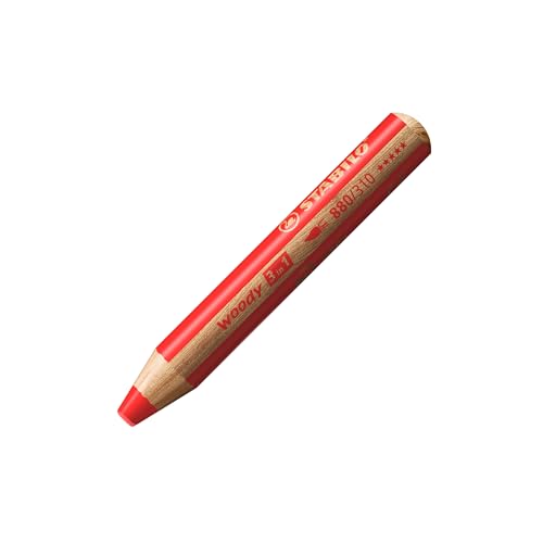 Detalle 2 de STABILO Woody 3en1 — Étui de 10 crayons de couleur avec taille-crayon inclus
