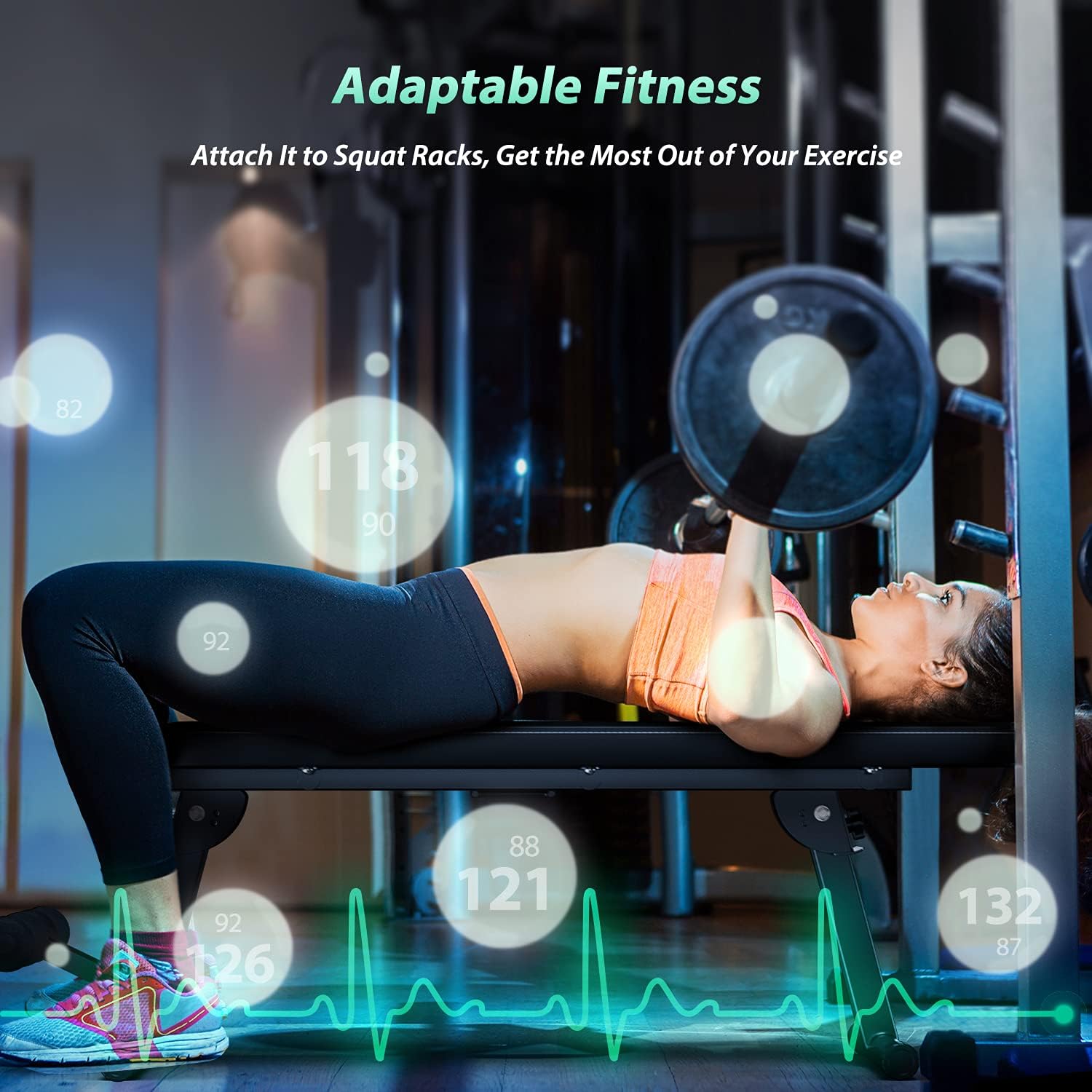 Thumbnail 2 de JX FITNESS Adjustable Weight Bench 3-position 🏋