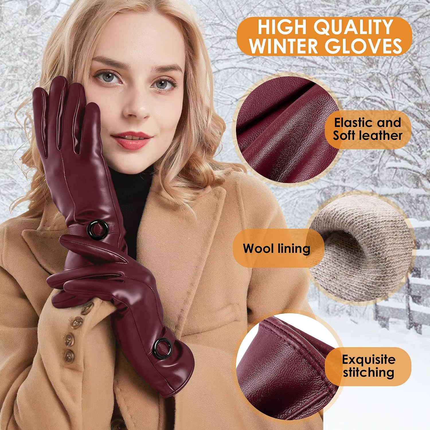 Thumbnail 1 de Dsane Women's Leather Gloves