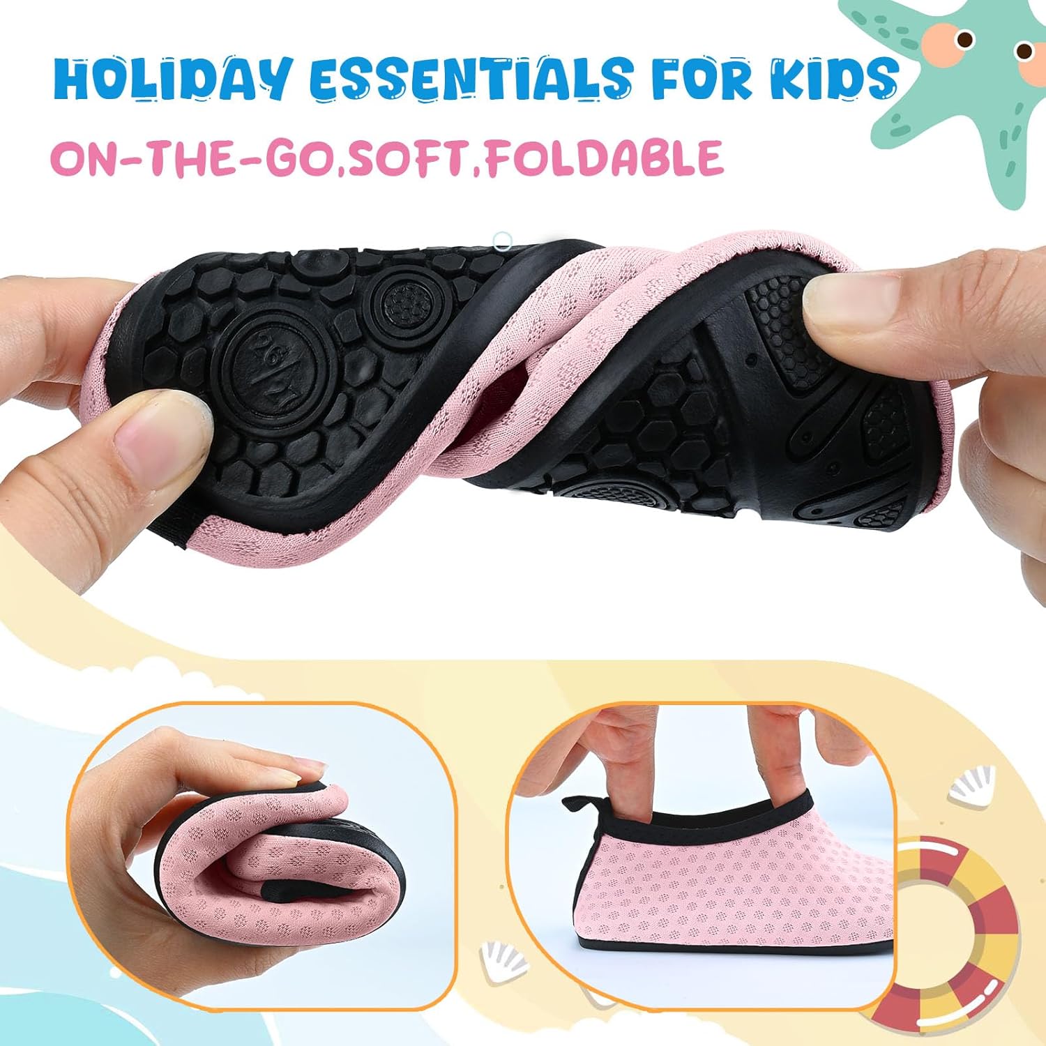 Thumbnail 3 de Kids Water Shoes: Toddler Swim Shoes for Boys & Girls – Lightweight Quick-Dry Beach Footwear