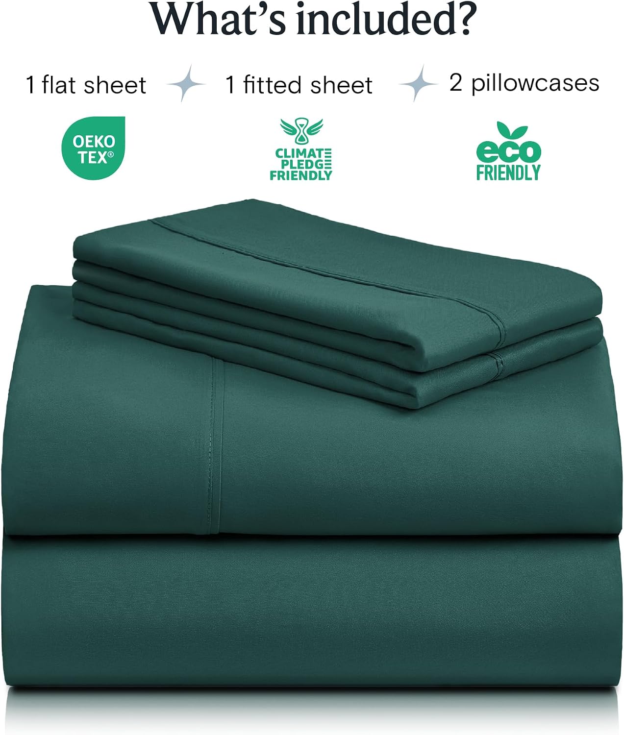 Detalle 2 de LuxClub Queen Sheet Set with 18-inch pockets