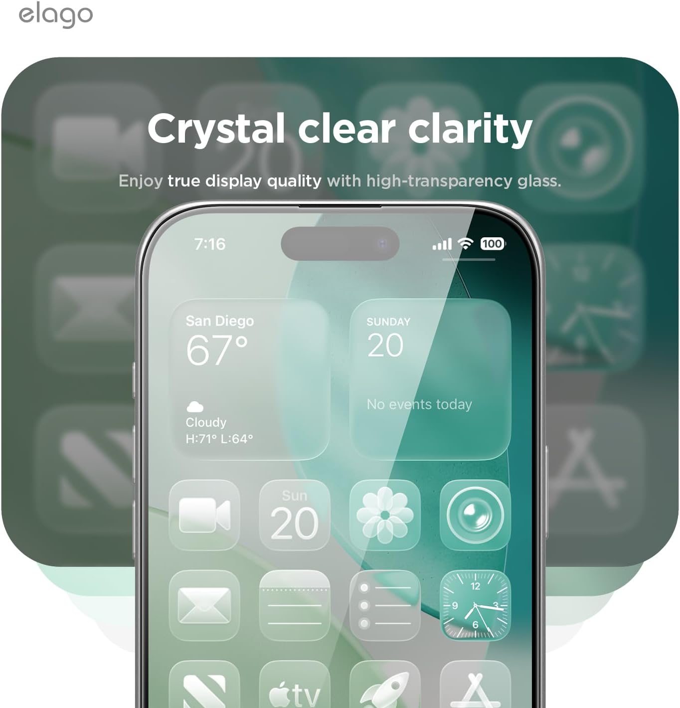 Detalle de elago Pellicola Privacy in vetro temperato 9H per iPhone 17 Pro Max – protezione anti-spy (2 pezzi)