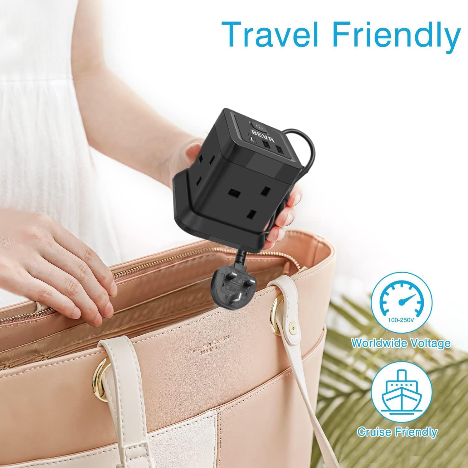 Detalle 2 de Power Cube extension lead with 3 USB