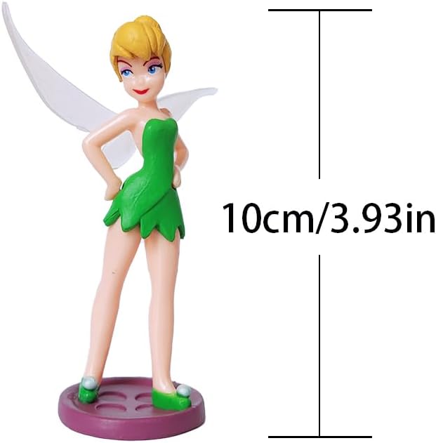 Detalle de Grostmend ティンカーベル 妖精ミニフィギュア7個セット ケーキトッパー・フェアリーガーデン装飾
