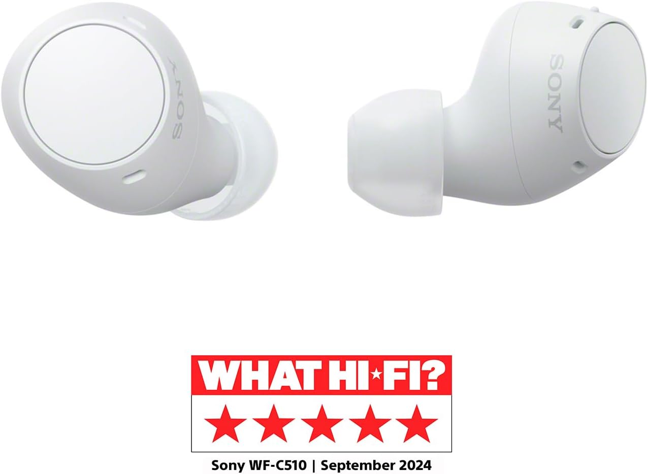 Detalle de Sony WF-C510 auriculares Bluetooth pequeños, 22H de autonomía