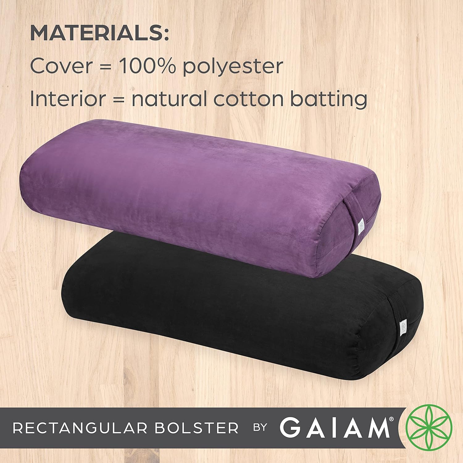 Thumbnail 5 de Gaiam Round Yoga Bolster Pillow 1 for Meditation 🧘♀