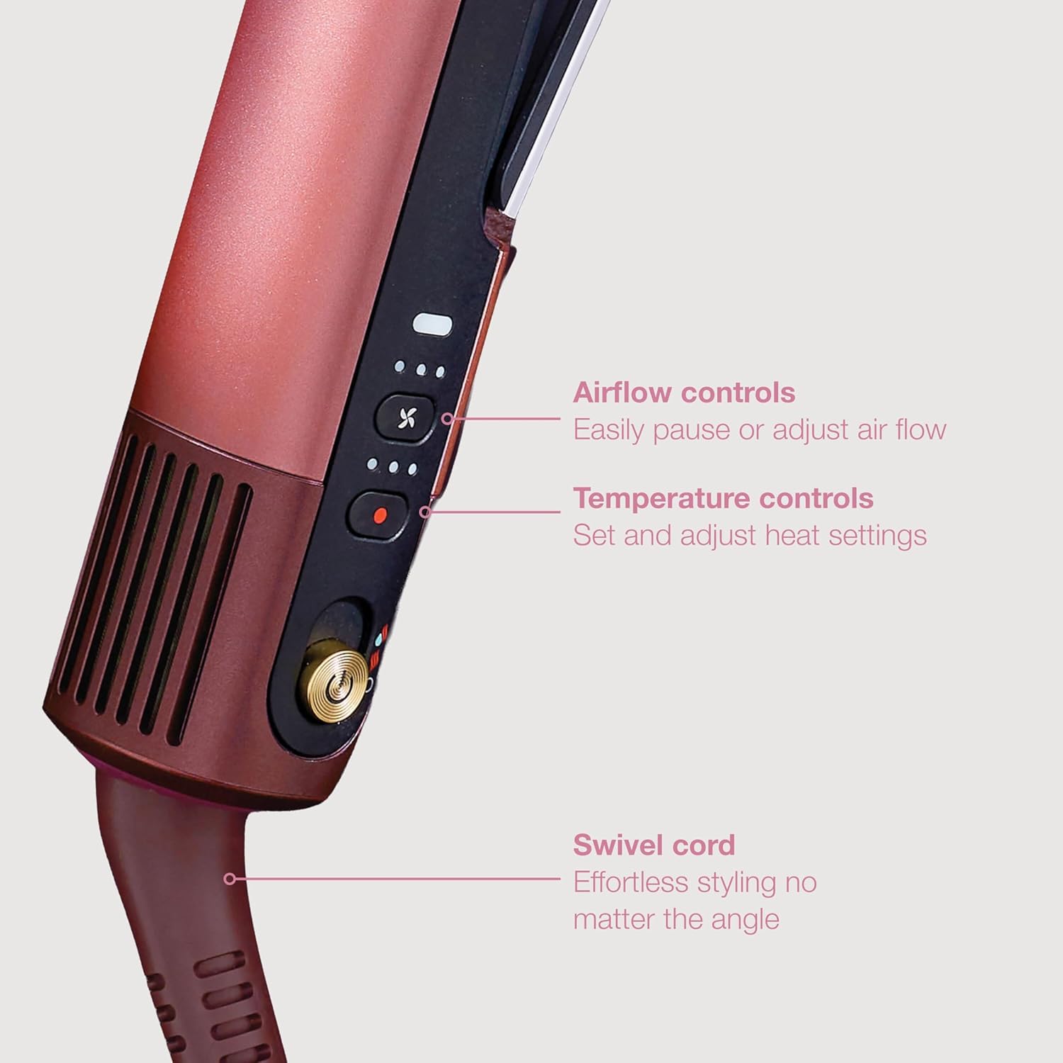 Detalle 2 de Shark SilkiPro Hair Straightener & Dryer HT401UKPK
