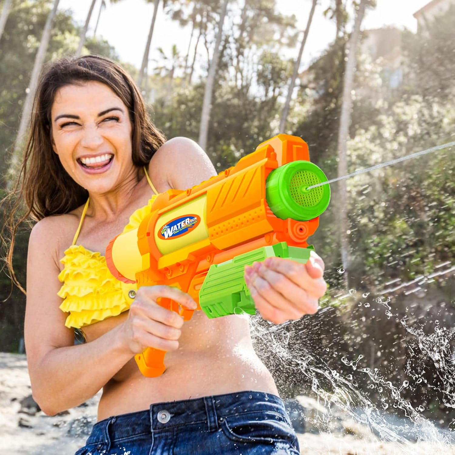 Thumbnail 6 de Super Water Gun for Kids & Adults: 2 Pack (1200CC) with Long Range Blaster