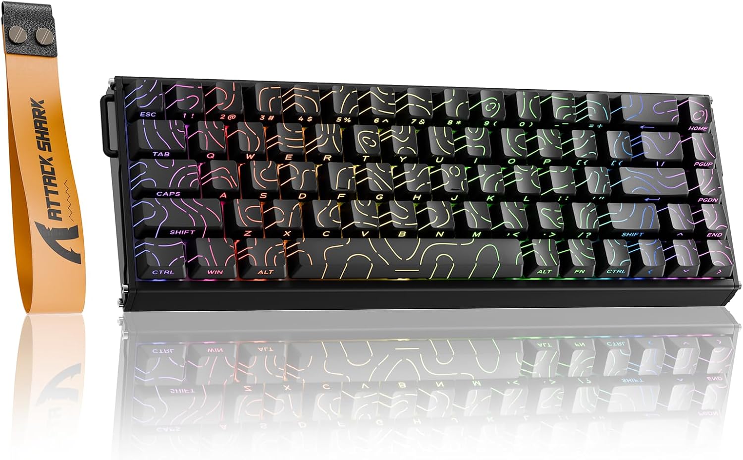 Detalle de ATTACK SHARK X68 HE gaming keyboard