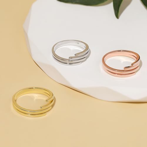 Thumbnail 4 de Meissa Calin Embrace, bague réglable en argent 925 pour femme