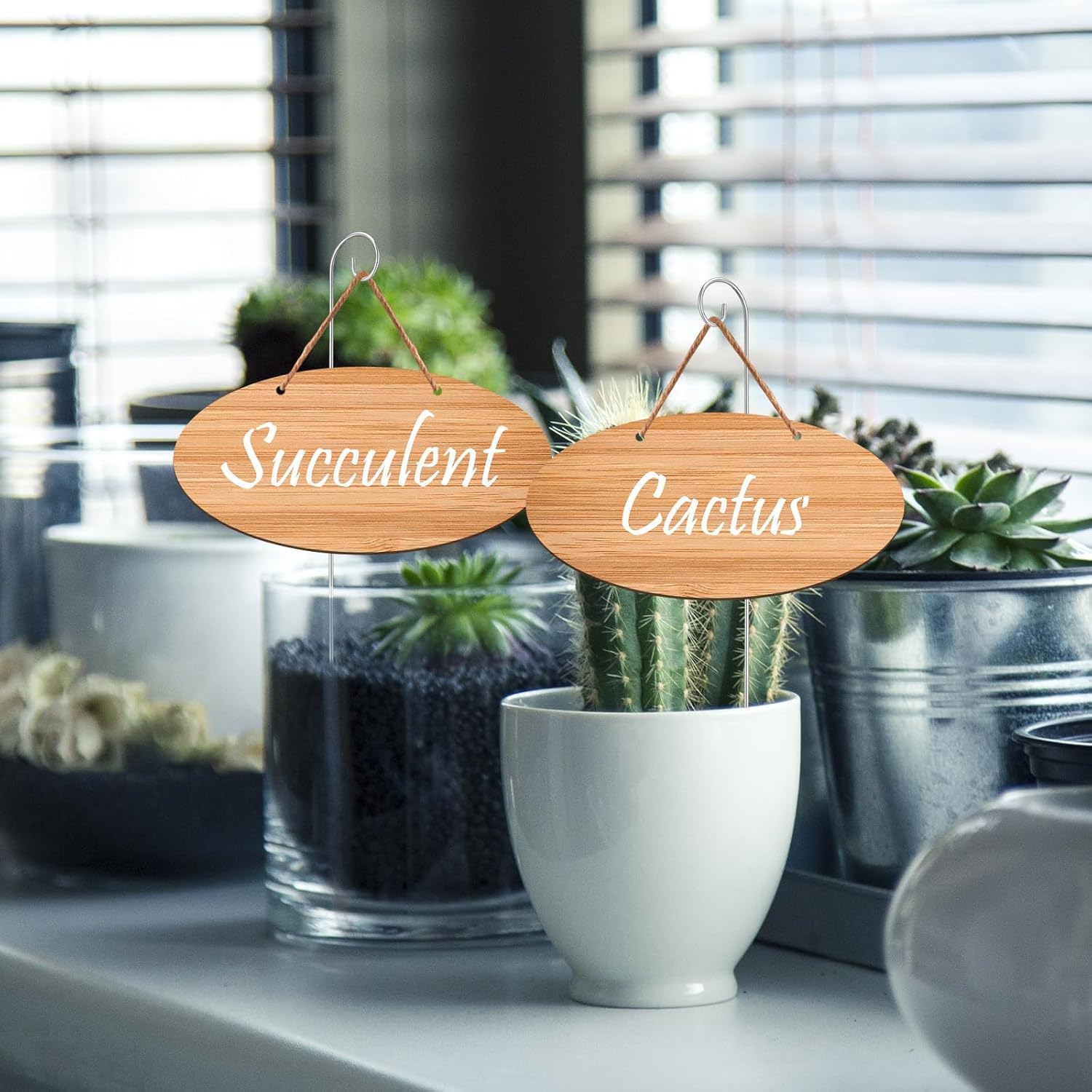 Thumbnail 3 de Milisten 10er Set Pflanzenstecker (30 cm) aus Metall für Garten-Schilder